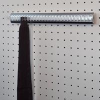 Portacravatte fisso - 28 hooks - transparent-bright aluminium 1